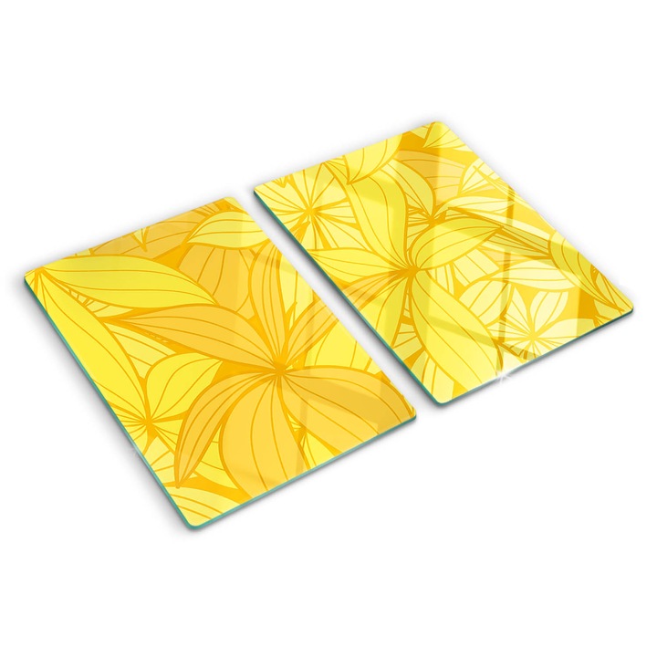 Tocatoare de bucatarie, Tulup, Flori galbene, Galben, 2x40x52 cm, 010010520020000006676