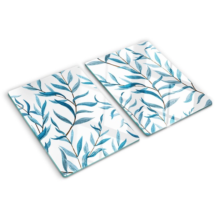 Tocatoare de bucatarie, Tulup, Frunze, Albastru, 2x40x52 cm, 010010520020000006709