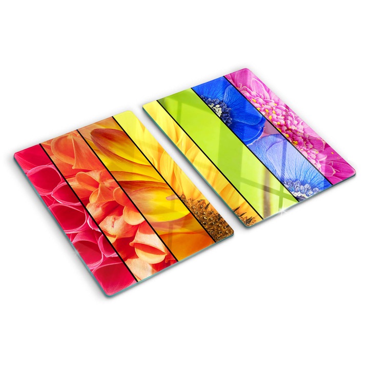 Tocatoare de bucatarie, Tulup, Flori colorate, Multicolor, 2x40x52 cm, 010010520020000006451