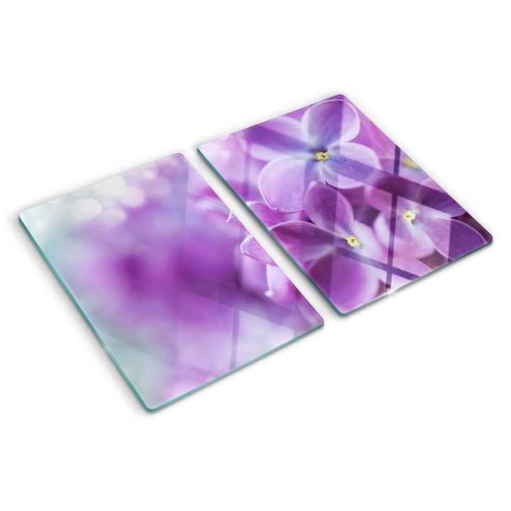 Tocatoare de bucatarie, Tulup, Flori violete, Violet, 2x40x52 cm, 010010520020000006372