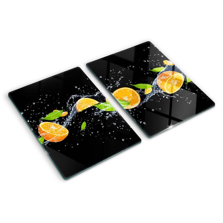 Tocatoare de bucatarie, Tulup, Portocale si apa, Portocaliu, 2x40x52 cm, 010010520020000004055