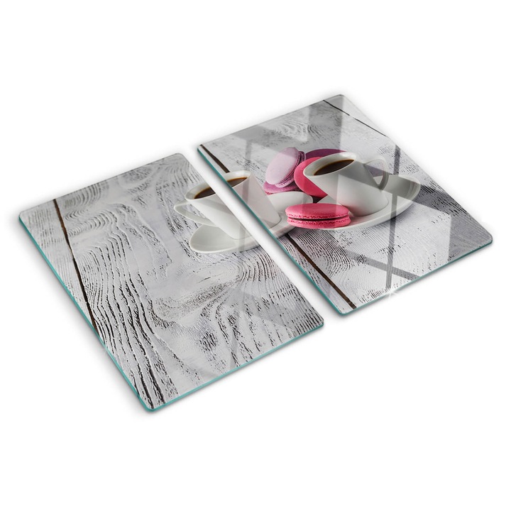 Tocatoare de bucatarie, Tulup, Cafea si fursecuri, Roz, 2x40x52 cm, 010010520020000006847