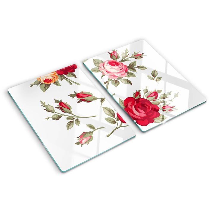 Tocatoare de bucatarie, Tulup, Trandafiri, Rosu, 2x40x52 cm, 010010520020000006621