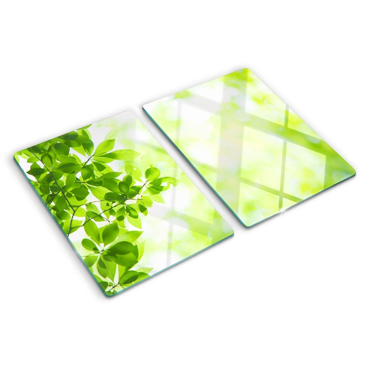 Tocatoare de bucatarie, Tulup, Frunze, Verde, 2x40x52 cm, 010010520020000006417