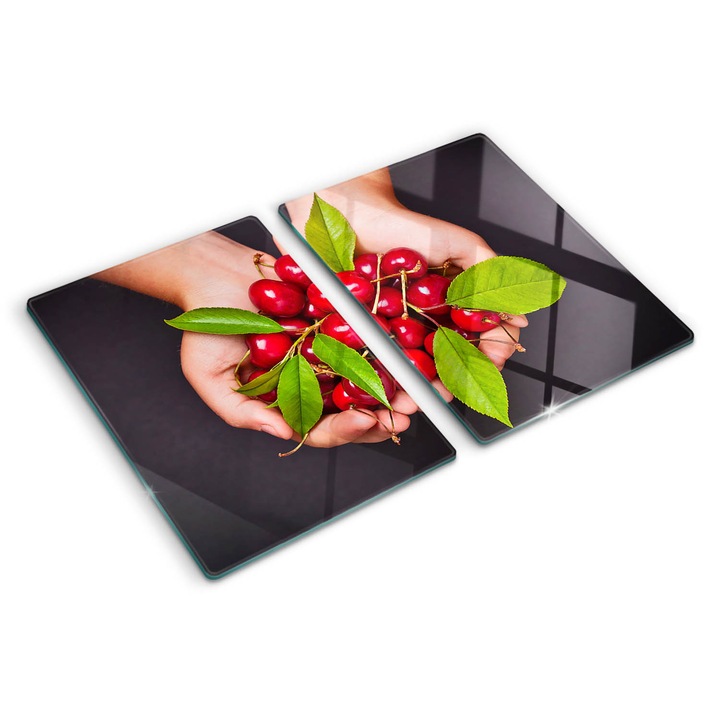 Tocatoare de bucatarie, Tulup, Cirese in maini, Multicolor, 2x40x52 cm, 010010520020000007099