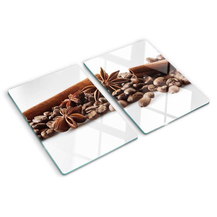 Tocatoare de bucatarie, Tulup, Boabe de cafea si scortisoara, Maro, 2x40x52 cm, 010010520020000007085