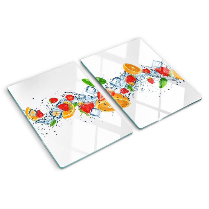 Tocatoare de bucatarie, Tulup, Fructe cu gheata, Multicolor, 2x40x52 cm, 010010520020000006965