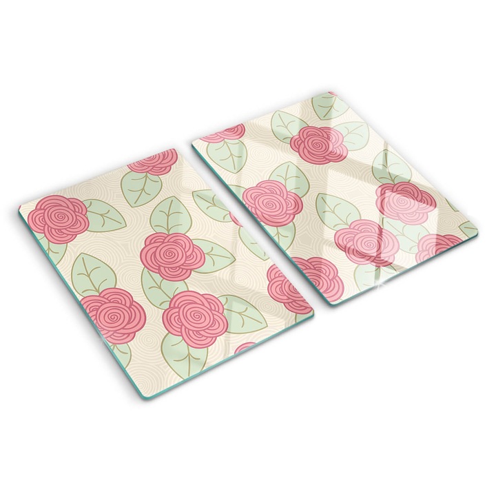 Tocatoare de bucatarie, Tulup, Trandafiri, Rosu, 2x40x52 cm, 010010520020000006679