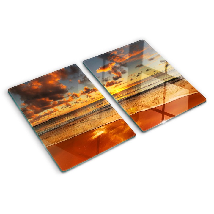 Tocatoare de bucatarie, Tulup, Plaja soarelui, Portocaliu, 2x40x52 cm, 010010520020000007388