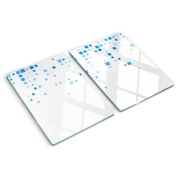 Tocatoare de bucatarie, Tulup, Patrate albastre, Albastru, 2x40x52 cm, 010010520020000007754