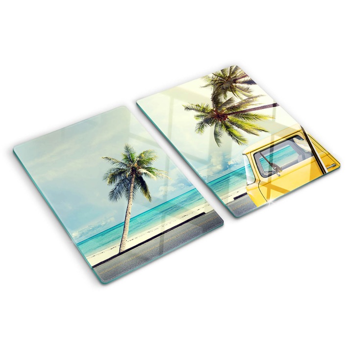 Tocatoare de bucatarie, Tulup, Plaja de autobuz, Galben, 2x40x52 cm, 010010520020000008528