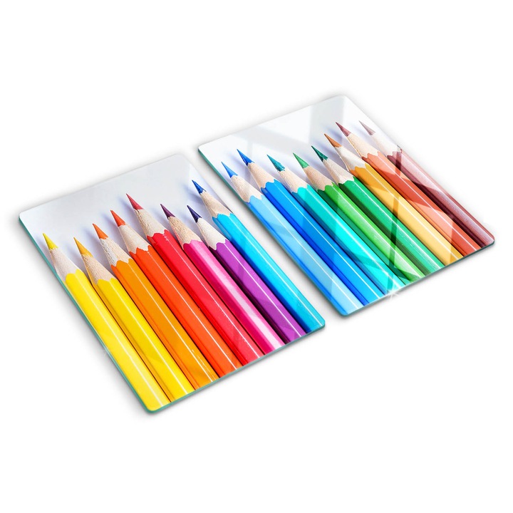 Tocatoare de bucatarie, Tulup, Creioane colorate, Multicolor, 2x40x52 cm, 010010520020000007756