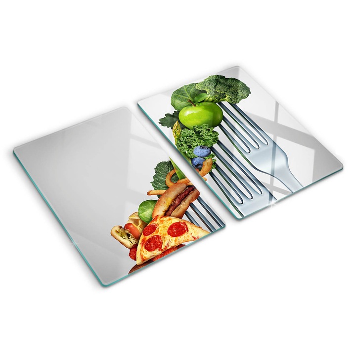 Tocatoare de bucatarie, Tulup, Mancare sanatoasa, Multicolor, 2x40x52 cm, 010010520020000007105