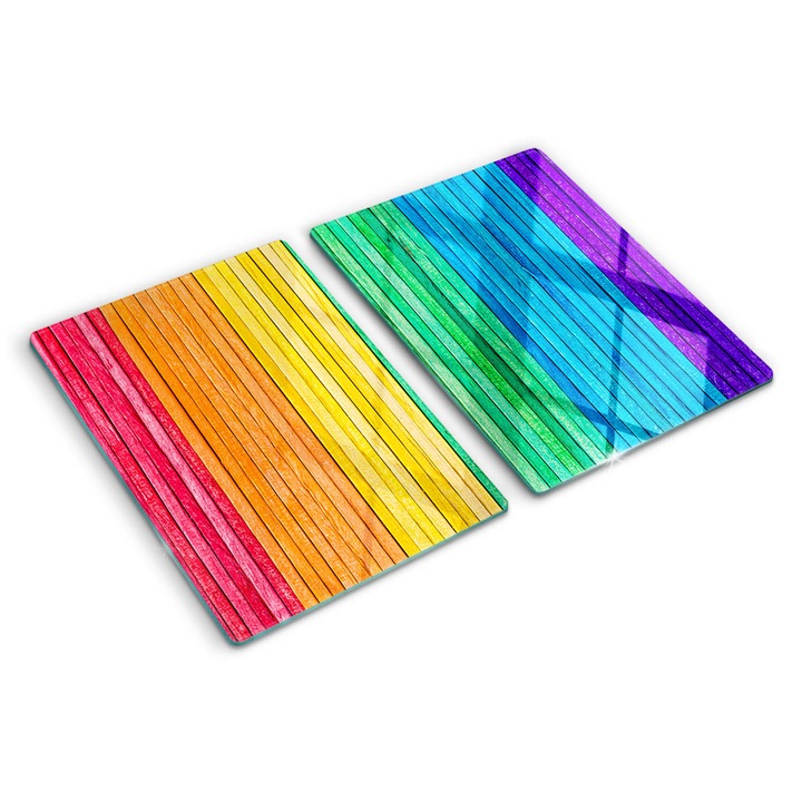 Tocatoare de bucatarie, Tulup, Dungi colorate, Multicolor, 2x40x52 cm, 010010520020000005975