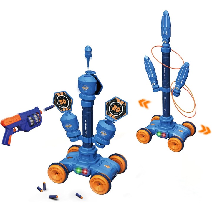 Interaktív ügyességi játék fegyverrel és mozgó célponttal