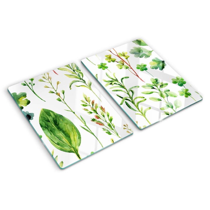 Tocatoare de bucatarie, Tulup, Ierburi buruieni, Verde, 2x40x52 cm, 010010520020000006624