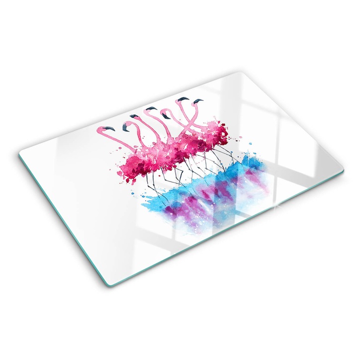 Tocatoare de bucatarie, Tulup, Flamingos, Roz, 80x52 cm, 010010520060000006147