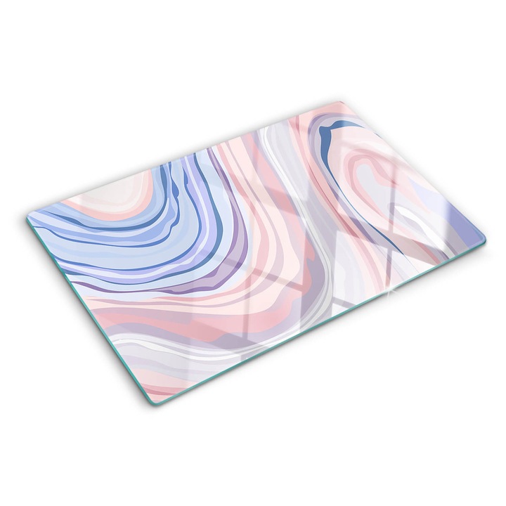 Tocatoare de bucatarie, Tulup, Valuri abstracte, Multicolor, 80x52 cm, 010010520060000006149