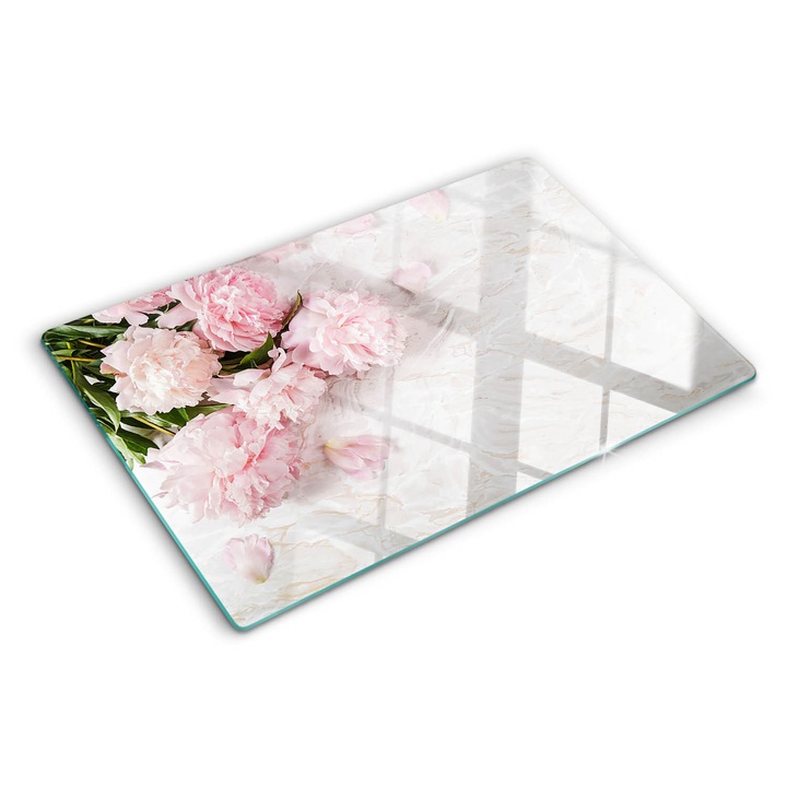 Tocatoare de bucatarie, Tulup, Bujori, Roz, 80x52 cm, 010010520060000006538