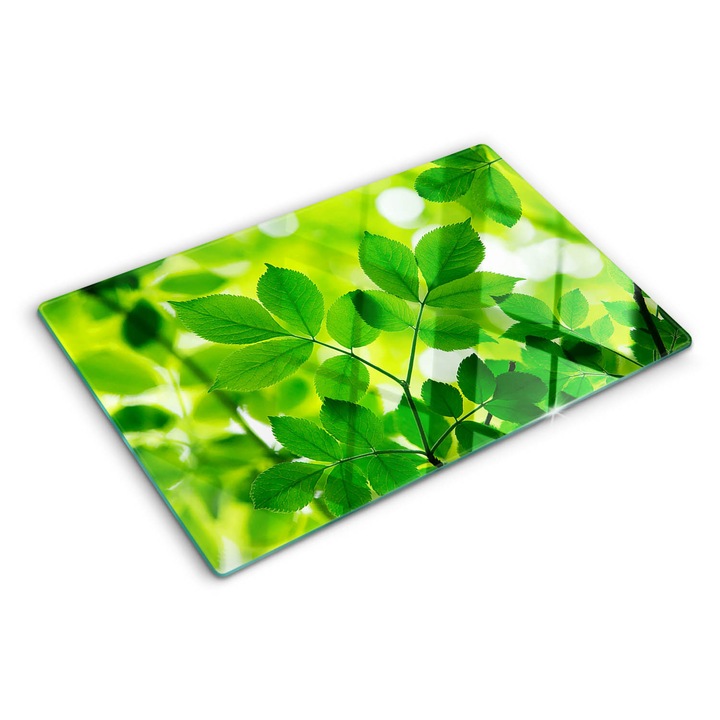 Tocatoare de bucatarie, Tulup, Frunze verzi, Verde, 80x52 cm, 010010520060000006389