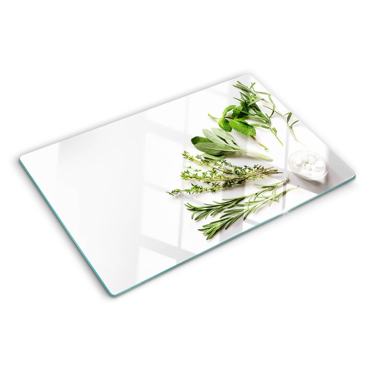 Tocatoare de bucatarie, Tulup, Ierburi, Verde, 80x52 cm, 010010520060000006862