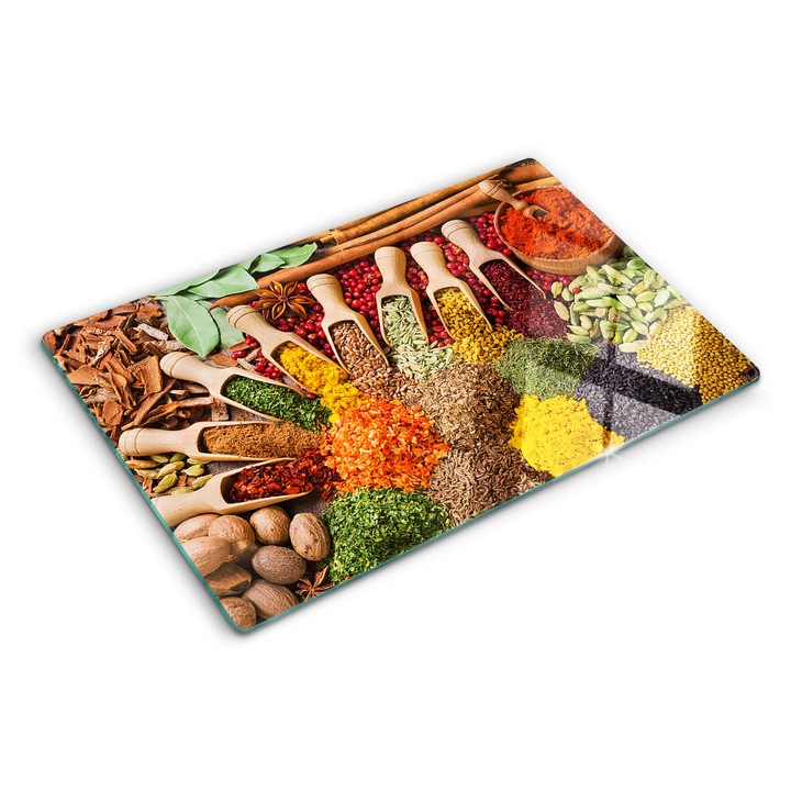 Tocatoare de bucatarie, Tulup, Condimente colorate, Multicolor, 80x52 cm, 010010520060000006970