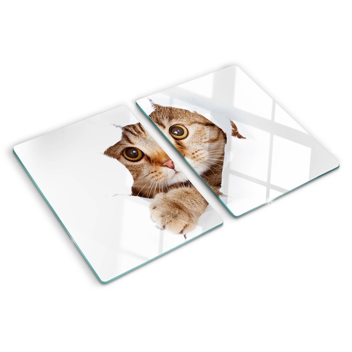 Tocatoare de bucatarie, Tulup, Pisica, Bej, 2x40x52 cm, 010010520020000005671