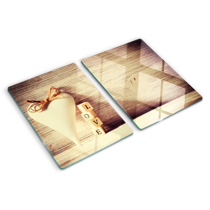 Tocatoare de bucatarie, Tulup, Dragoste, Bej, 2x40x52 cm, 010010520020000008025