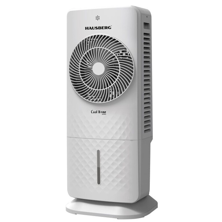 Racitor de aer portabil Hausberg, 65W, 5.5L, 3 viteze, 5 programe, 3 moduri, oscilatie 40°, temporizator 12h, LED, telecomanda
