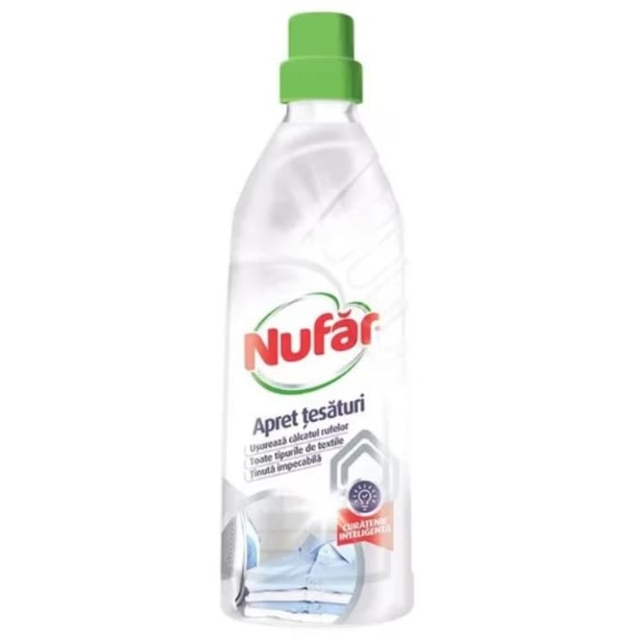 Set 3 x Solutie Apret pentru Tesaturi Nufar, Usureaza Calcarea, 750 ml