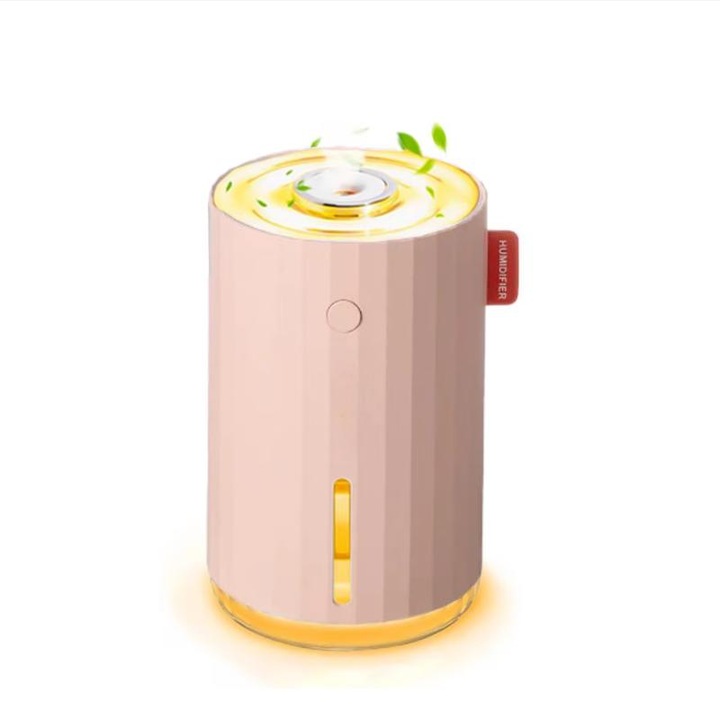 OEM Ultrahangos légpárásító aromaterápiás diffúzorral, otthonra, irodába és autóba, rózsaszín színben