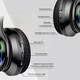 Безжични геймърски слушалки с RGB LED светлини, двоен режим Bluetooth/кабел (3,5 мм жак), Hi-Fi стерео звук със силен бас, вграден микрофон, сгъваеми, за компютър, лаптоп, телефон, за възрастни и деца, черни