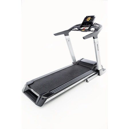 Banda de alergat KETTLER TRACK 9, Greutate maxima suportata: 150 kg, Putere maxima: 7.5 CP, Putere continua 3CP, Senzor puls incorporat, 38 programe de antrenament Pliabil
