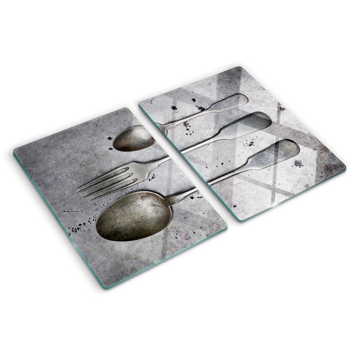 Tocatoare de bucatarie, Tulup, Tacamuri, Argintiu, 2x40x52 cm, 010010520020000008537