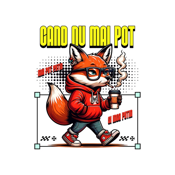 Sticker Cand nu mai pot, Autoadeziv, Cri-Flo, dimensiune 6 cm