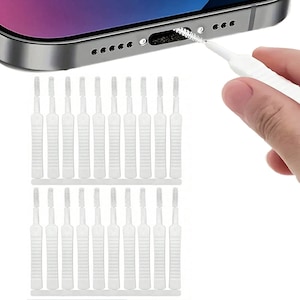 Set 20x Perii Mici de Curatare, Instrument Multifunctional pentru Port de Incarcare/Difuzor Telefon, Desfundat Cap de Dus, Curatat Tastatura, Casti, Compatibil cu iPhone, Samsung, Huawei si alte Spatii Inguste, 20 buc