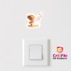 Sticker fetita sufla inimioare1, Autoadeziv, Cri-Flo, dimensiune 20 cm