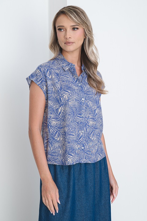 Only, Camasa cu maneci scurte Nova, Albastru lavanda