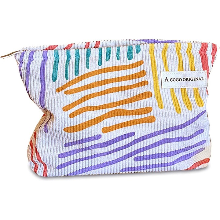 Geanta de machiaj Genti cosmetice mici dragute pentru femei si fete, geanta de toaleta de calatorie cu fermoar, geanta de machiaj