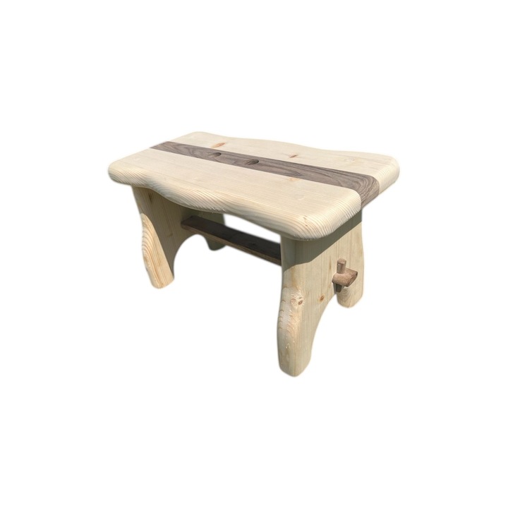 Taburet din Lemn Natur 39 x 19 x 20 cm