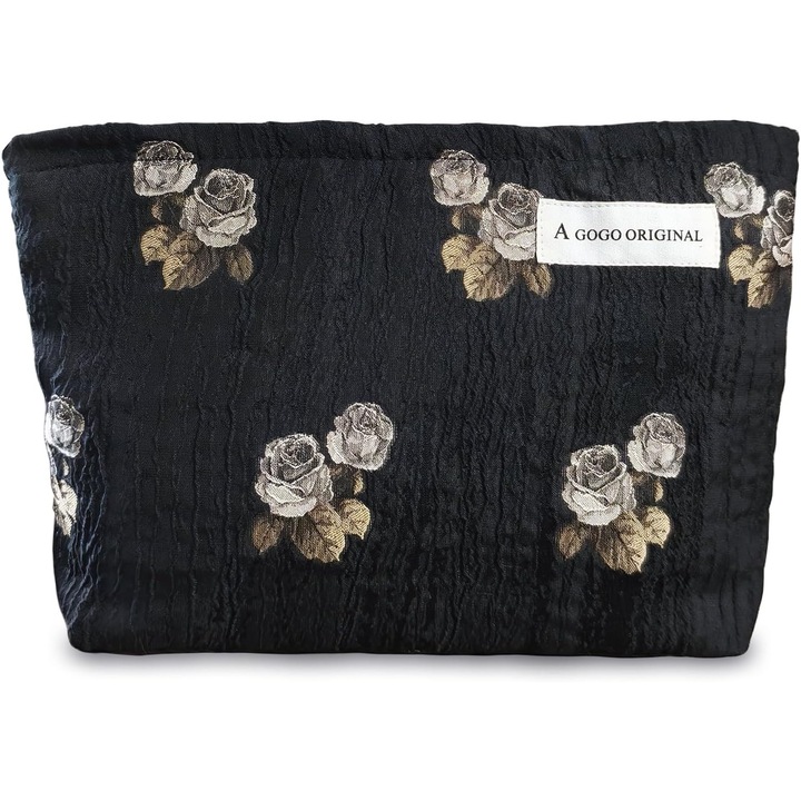 Geanta de machiaj Genti cosmetice mici dragute pentru femei si fete, geanta de toaleta de calatorie cu fermoar, geanta de machiaj