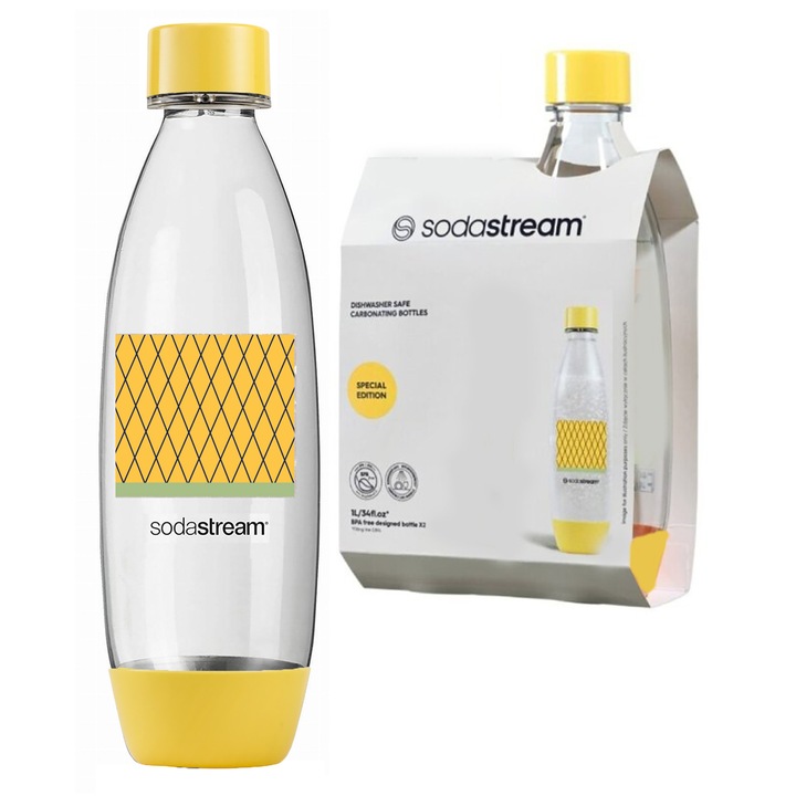 Sodastream palack, 1l, Ananász, Special Edition