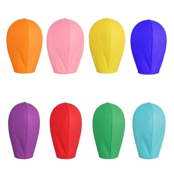 8 darab Színes Antbro® Papírlámpás Készlet, 38x52x95 cm – Biológiailag Lebomló Tűzálló Lámpások, Ideális Eseményekre és Kültéri Dekorációra