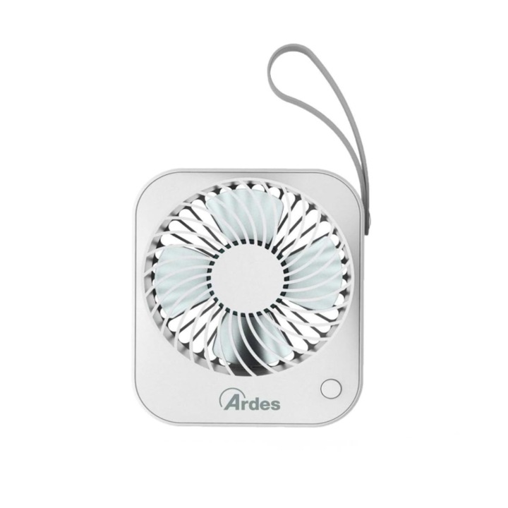 Miniventilator portabil Ardes Tauro AR5F03BT, baterii, port USB, diametru 10 cm