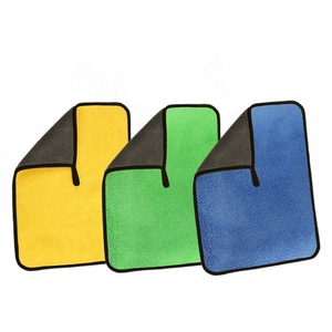 Set 3 prosoape din microfibra, absorbante, grosime 800GSM, doua culori, pentru ingrijirea auto