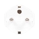 Adaptor Priza, Retro Electrica®, FANTON, 2P+E 10/16A 250V, Adaptor Priza Dual Size Compatibil 10A 16A, Adaptor Priza Schuko 16A, Conversie Standard Italian La Schuko, Conector Alimentare Sigura, Utilizare Casa Birou, Alb