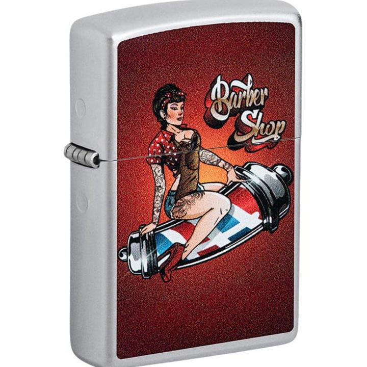 Bricheta Zippo Barber Shop Pin-up Design 60007026