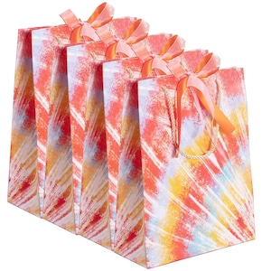 Set 4 Ingrosire Pungi Cadou din Hartie ,Punga 'La Multi Ani' pentru Petreceri,Pungi pentru imbracaminte,Pungi pentru Zile de Nastere ale Copiilor,32x25x10cm