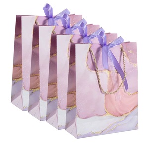 Set 4 Ingrosire Pungi Cadou din Hartie ,Punga 'La Multi Ani' pentru Petreceri,Pungi pentru imbracaminte,Pungi pentru Zile de Nastere ale Copiilor,32x25x10cm