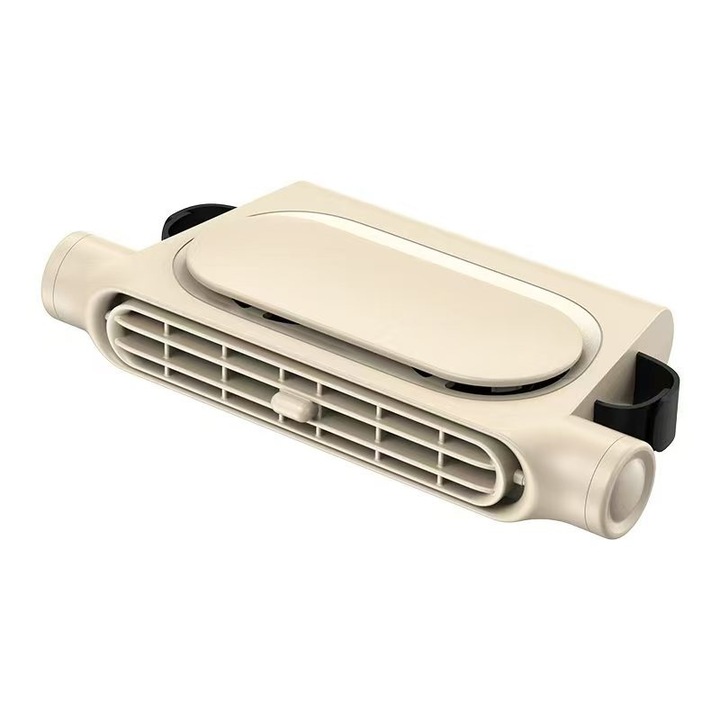 Autó ventilátor, 3 sebesség, beépített 3000mAh akkumulátor, Sárga